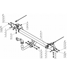 Фаркоп на Changan CS75 97201-A