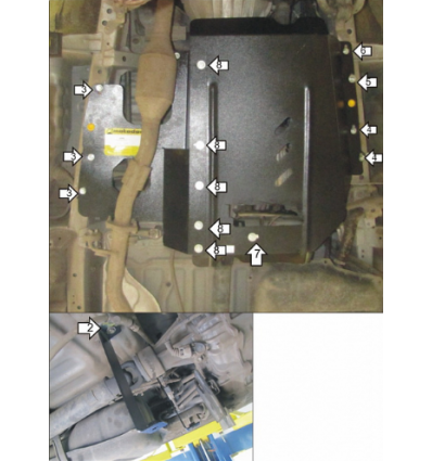 Защита КПП и РК Toyota HiAce 02566
