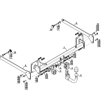 Фаркоп на Audi A8 A-105