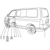 Штатная электрика к фаркопу на Volkswagen Transporter/Caravelle/Multivan 321454300107