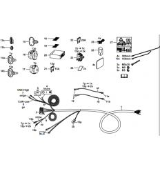 Штатная электрика к фаркопу на BMW 1/2/3/4/5/X3/X4 303352300107