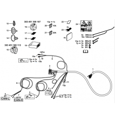 Штатная электрика к фаркопу на BMW X5/X6 303451300113