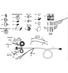 Штатная электрика к фаркопу на BMW 1/2/3/4/5/X1/X3 303460300107