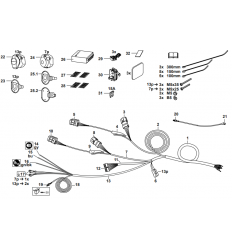 Штатная электрика к фаркопу на Hyundai Tucson 346149300107