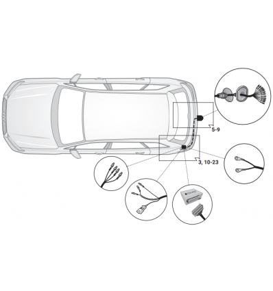 Штатная электрика к фаркопу на Audi e-Tron 21010530