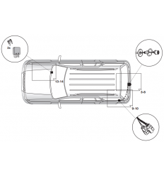 Штатная электрика к фаркопу на Land Rover Range Rover Evoque 21190511