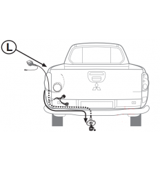 Штатная электрика к фаркопу на Mitsubishi L200 16130508