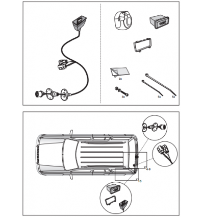 Штатная электрика к фаркопу на Land Rover Range Rover/Range Rover Sport/Discovery 21190516