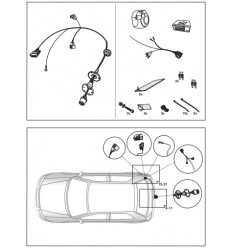 Штатная электрика к фаркопу на Audi A4/A5/Q5 21010516