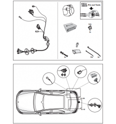 Штатная электрика к фаркопу на Mercedes-Benz E-Class/CLS 12040535