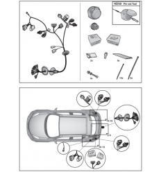 Штатная электрика к фаркопу на Nissan Juke 21140543