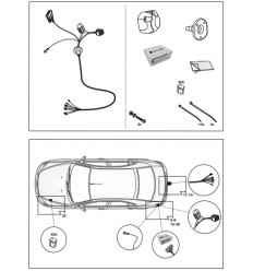 Штатная электрика к фаркопу на Ford Galaxy/Mondeo/S-Max 12060552