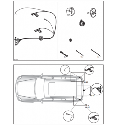 Штатная электрика к фаркопу на Opel Antara 16500522