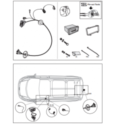 Штатная электрика к фаркопу на Ford Transit/TransitCustom/Tourneo Custom 12060534