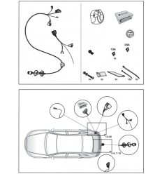 Штатная электрика к фаркопу на Audi A6/A7 21010521