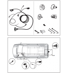 Штатная электрика к фаркопу на Volkswagen Crafter 21500521