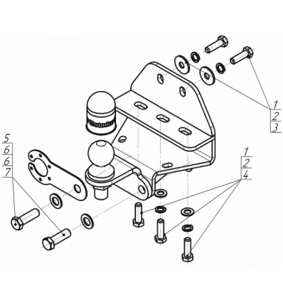 Фаркоп на Toyota Land Cruiser 300 92524-FE