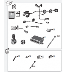 Штатная электрика к фаркопу на Mitsubishi Pajero MT072FH