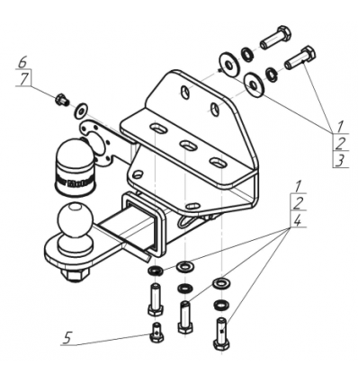 Фаркоп на Toyota Land Cruiser 300 92525-E