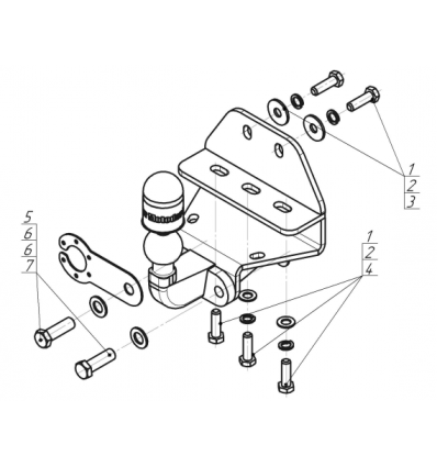 Фаркоп на Toyota Land Cruiser 300 92524-F