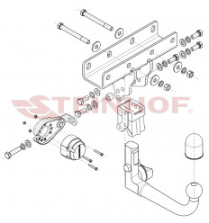 Фаркоп на Jeep Wrangler J-078