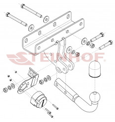 Фаркоп на Jeep Wrangler J-077