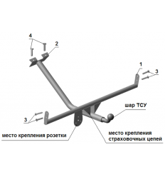 Фаркоп на ВАЗ 21065 VAZ-57