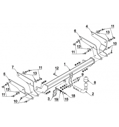 Фаркоп на Toyota RAV4 O 96