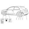 Штатная электрика к фаркопу на Audi A3/Q2/Q3 305418300113