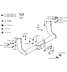 Фаркоп на Ford Transit 307612600001