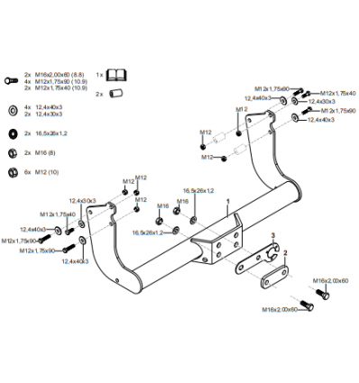 Фаркоп на Ford Transit 307612600001