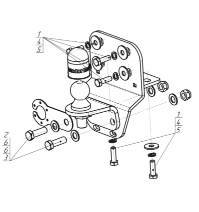 Оцинкованный фаркоп на Toyota Land Cruiser Prado 92529-FE