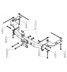 Фаркоп на Toyota Land Cruiser 200 92503-FE