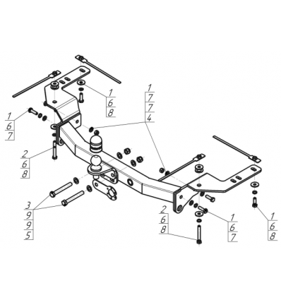 Фаркоп на Toyota Land Cruiser 200 92503-FE