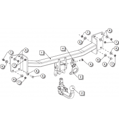 Фаркоп на Volvo XC90 050-773