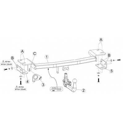 Фаркоп на Hyundai ix35 048-343