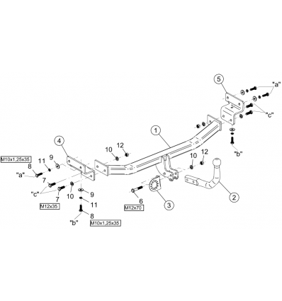 Фаркоп на Hyundai i30 044-091