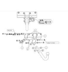 Фаркоп на Jeep Commander 034-141