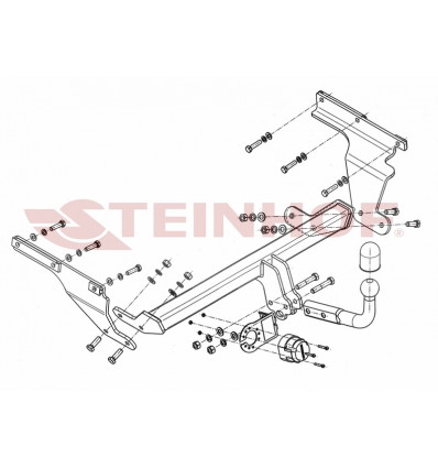 Фаркоп на Subaru Trezia T-212