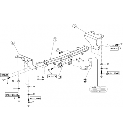 Фаркоп на Toyota Verso R2 037-161