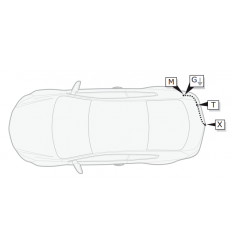 Штатная электрика к фаркопу на Mercedes-Benz A/B/CLA/GLA/GLB VW268B2