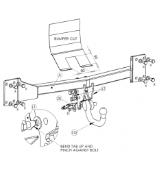 Фаркоп на Volkswagen Touareg VW46AQ