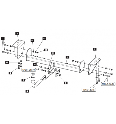 Фаркоп на Haval Jolion 4516.12