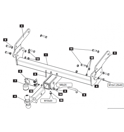 Фаркоп на Toyota RAV4 4550.32