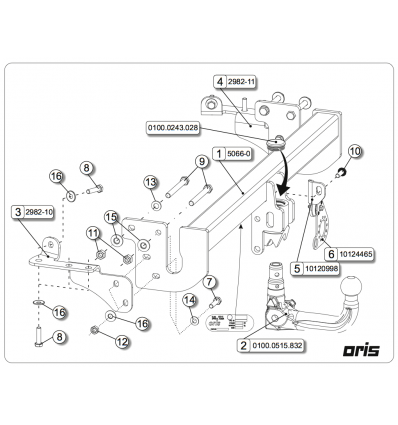 Фаркоп на Citroen C4 Aircross 050-663