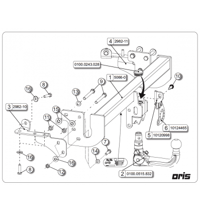 Фаркоп на Peugeot 4008 050-663