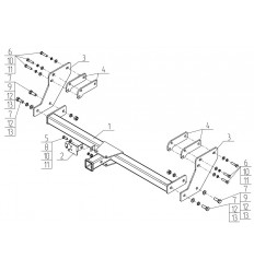 Фаркоп на Great Wall Wingle 7 GW 13