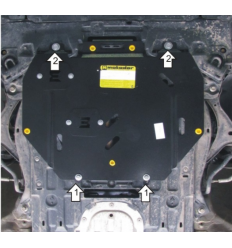 Защита картера, КПП и масляного фильтра Honda Civic 00830