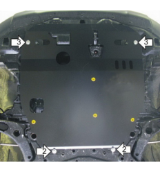 Защита картера и КПП Citroen C4 Aircross 51337
