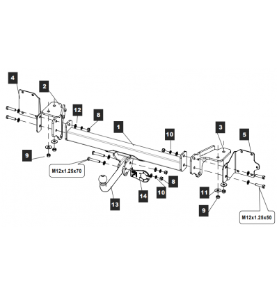 Фаркоп на Haval Dargo 289223